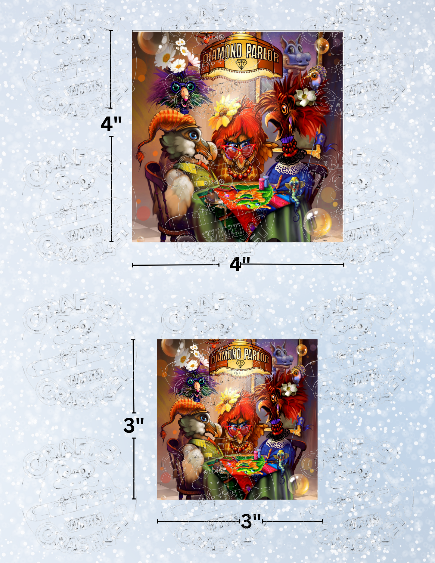 "It's a Bling Thing" by ©Richard Lorenz Premium Decorative Release Papers for Diamond Painting