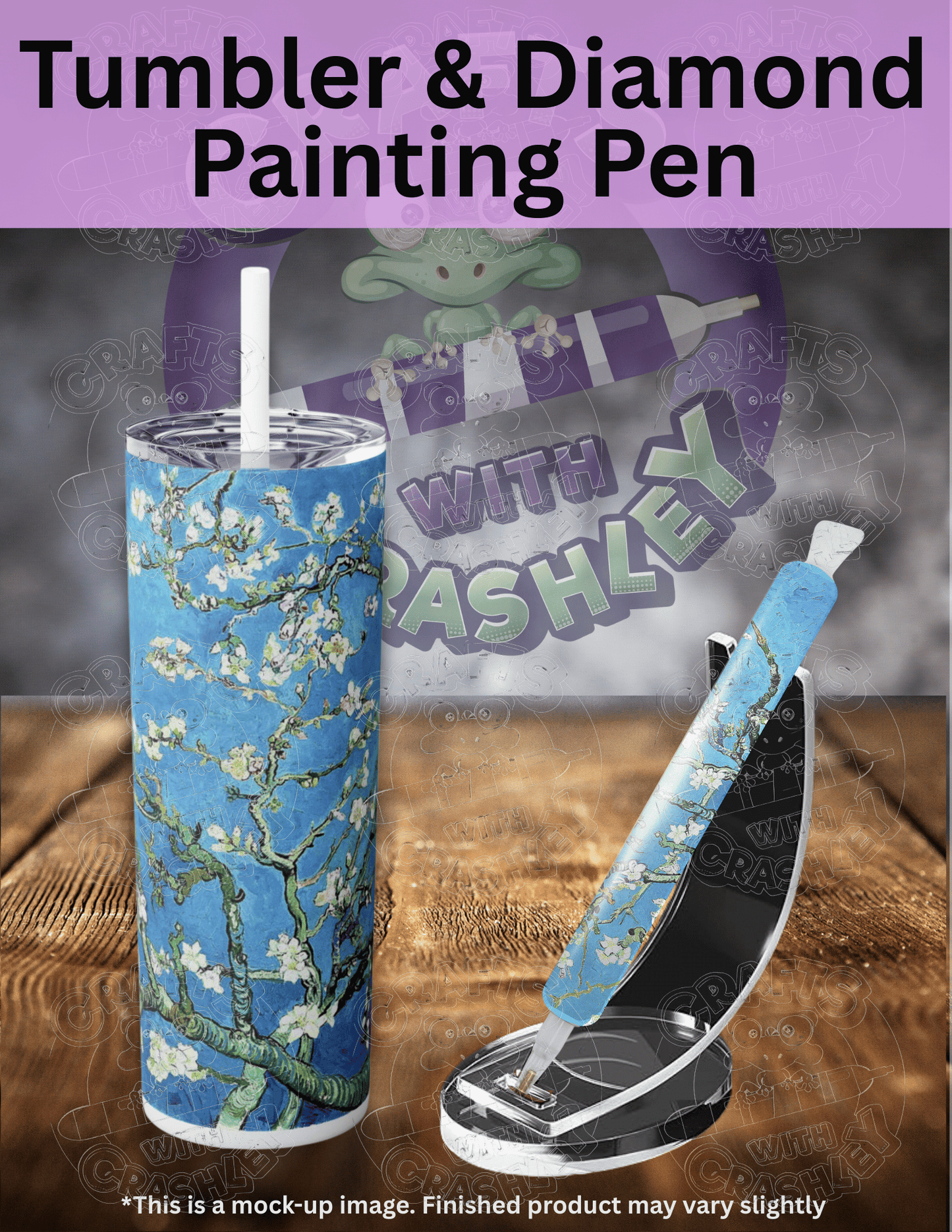 "Almond Blossoms" by Vincent Van Gogh Premium Accessories for Diamond Painting