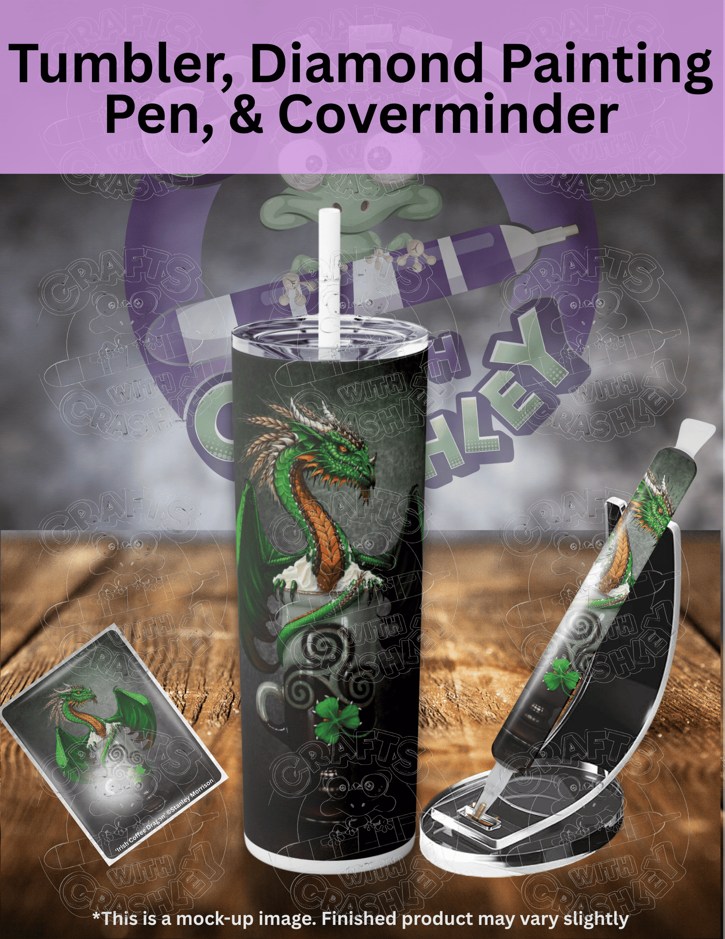 "Irish Coffee Dragon" by ©Stanley Morrison Premium Accessories for Diamond Painting