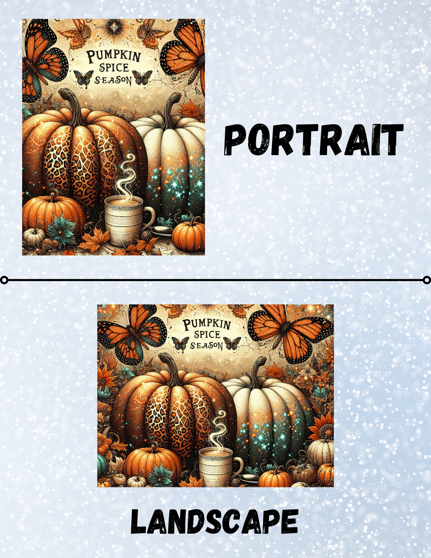 "Pumpkin Spice Season" Decorative Diamond Painting Release Papers