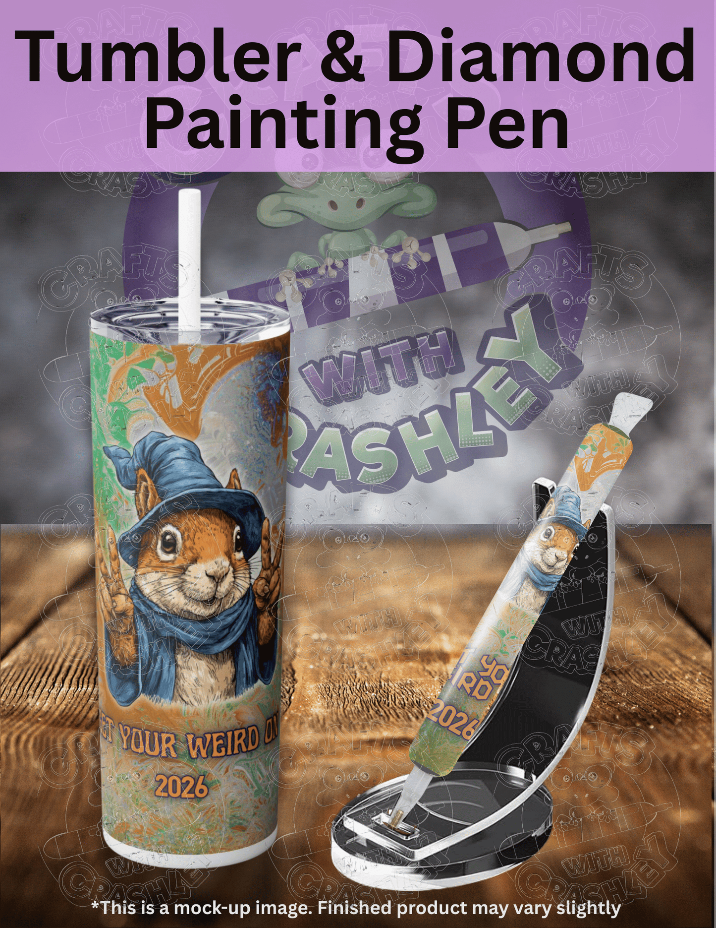 "Get Your Weird On 2026 Squirrel" Premium Accessories for Diamond Painting