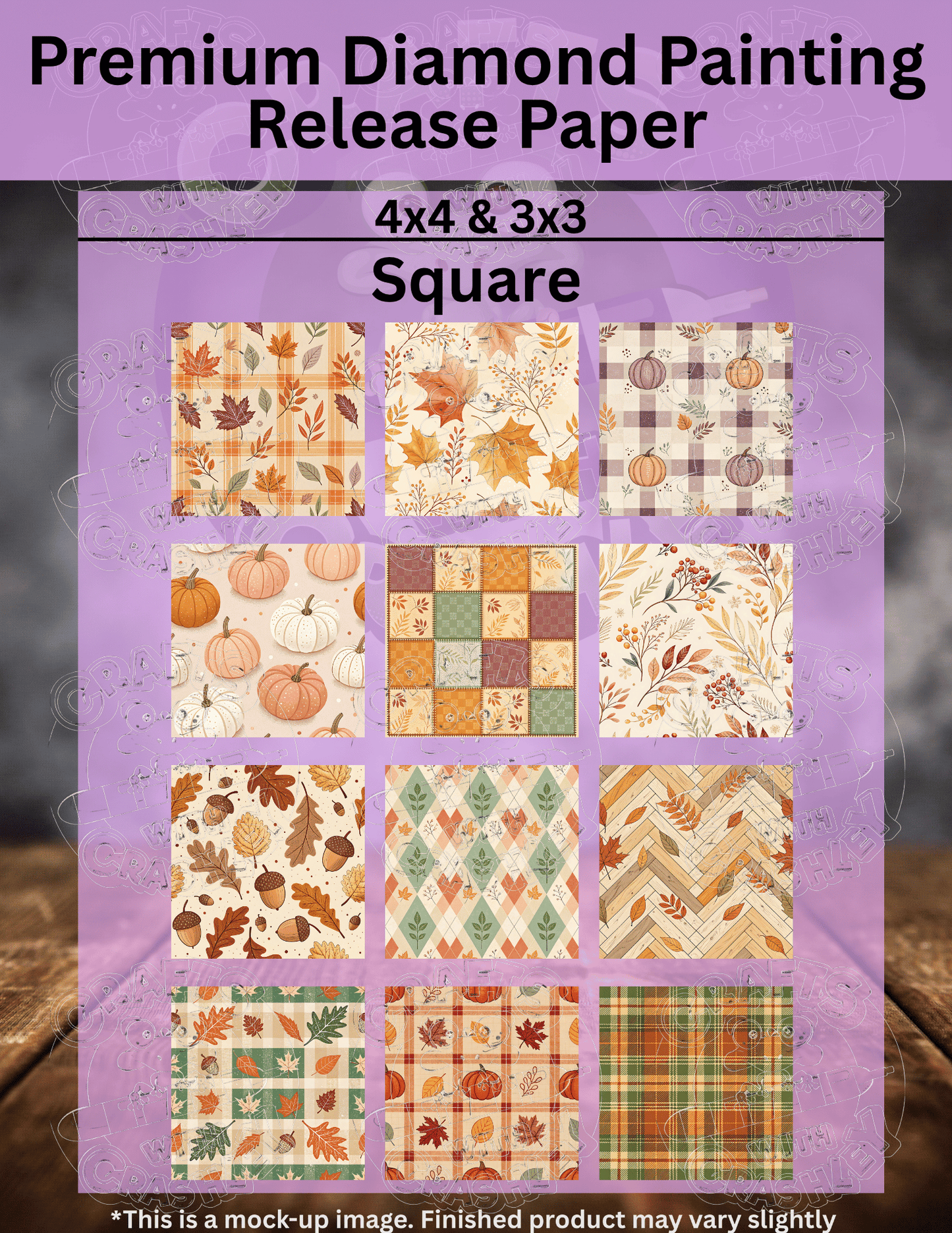 Cozy Fall Combo Pack Premium Release Paper for Diamond Painting