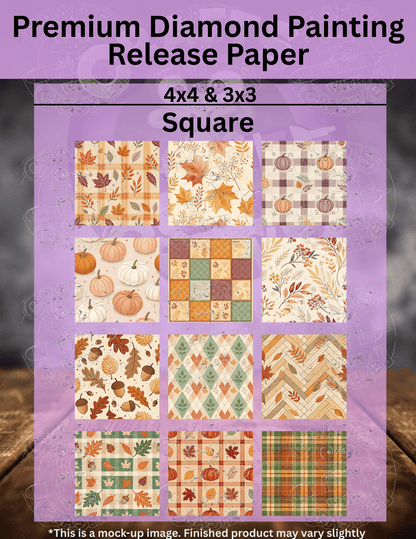 Cozy Fall Combo Pack Premium Release Paper for Diamond Painting