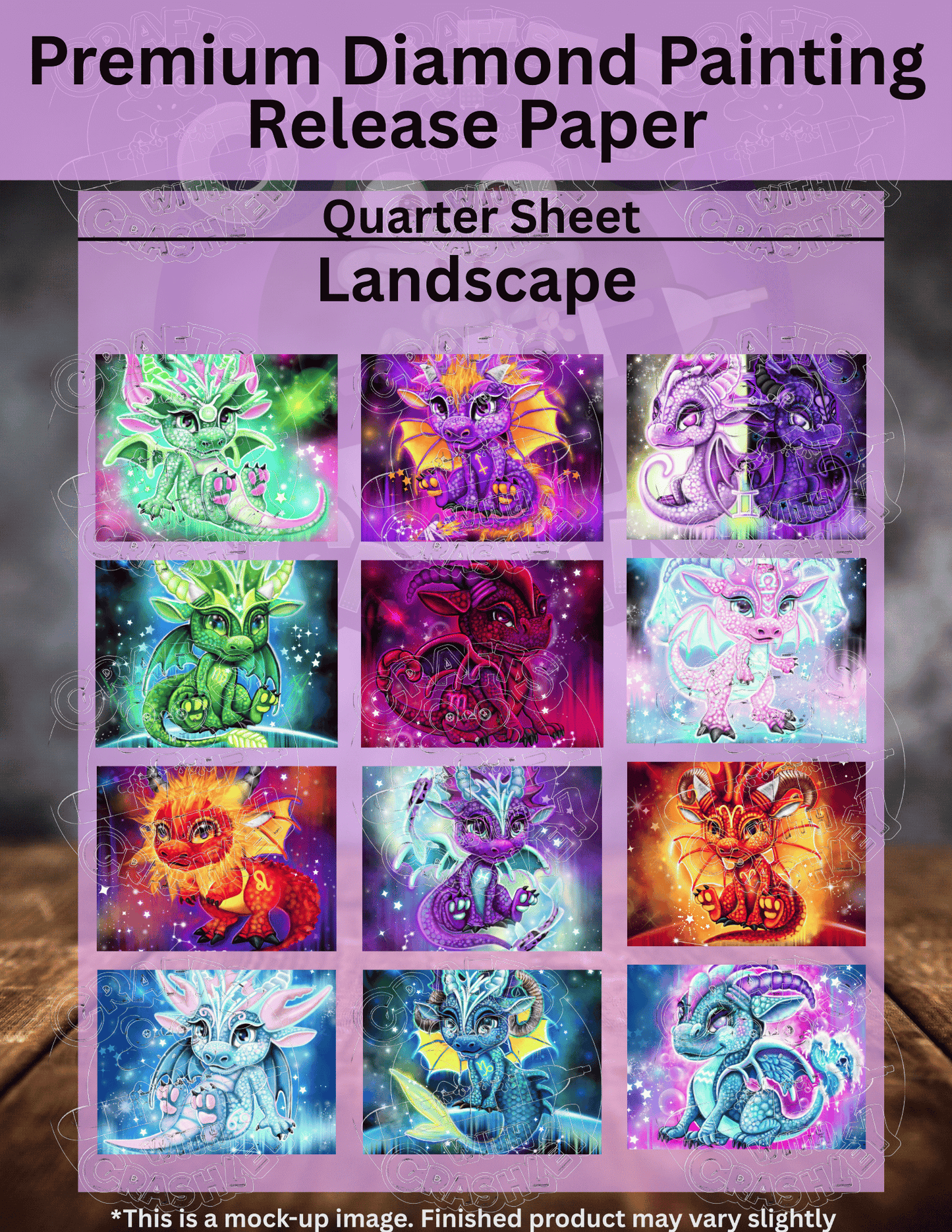 Limited Edition "Zodiac Combo Pack" by ©Sheena Pike Premium Release Paper for Diamond Painting