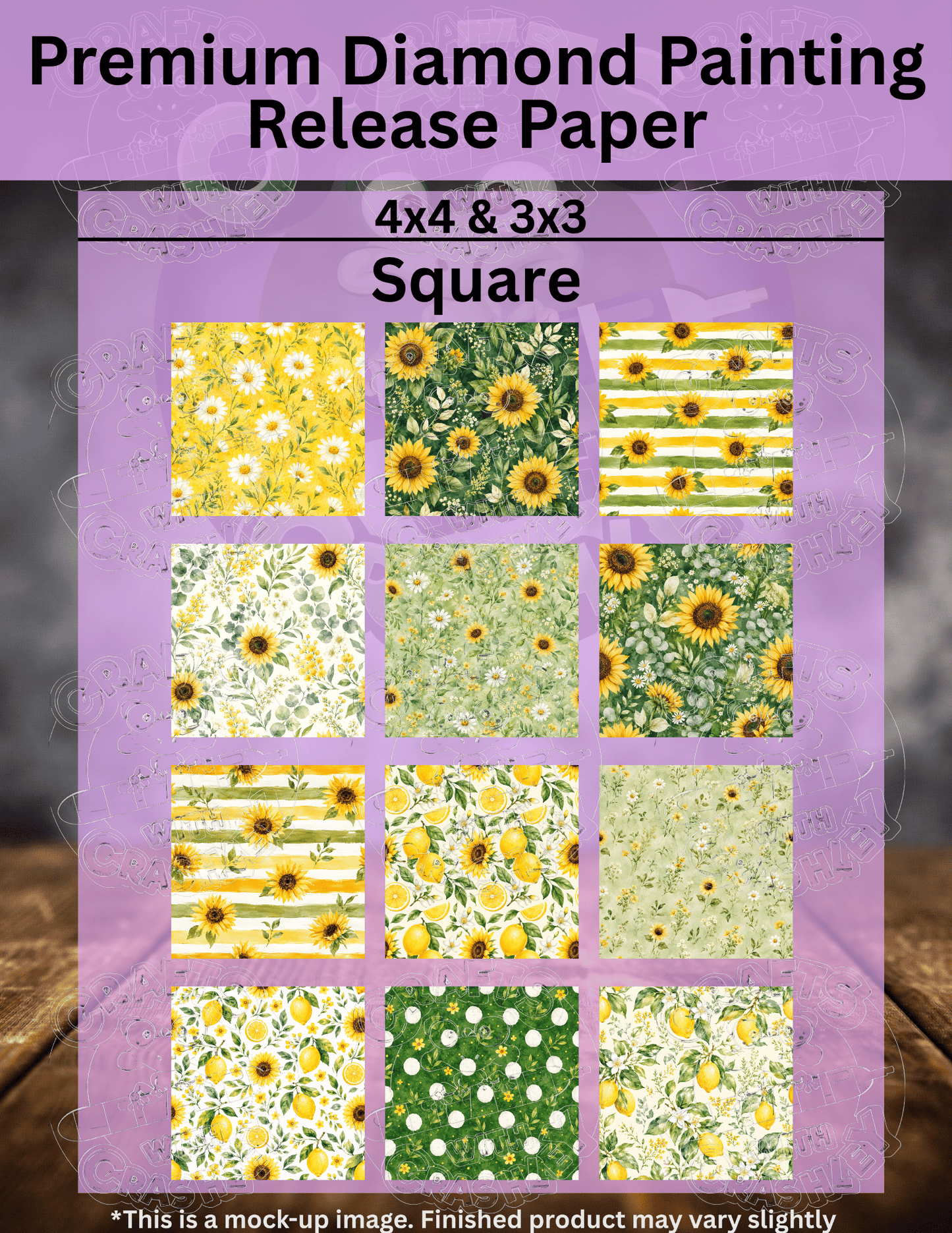 Summer Sunflower Combo Pack Premium Release Paper for Diamond Painting