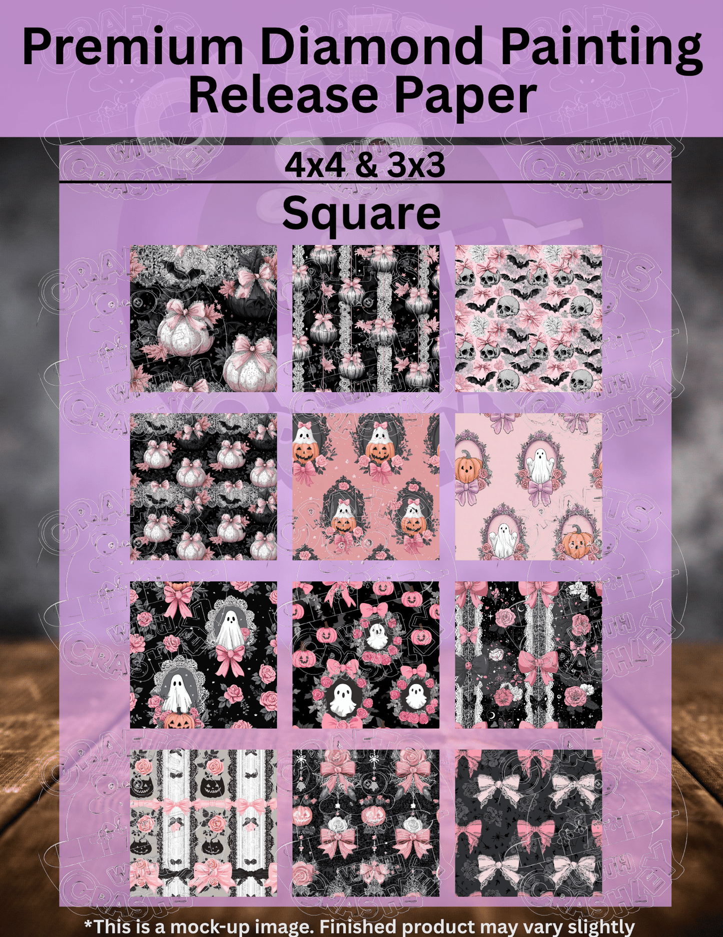 Gothic Pink Combo Pack Premium Release Paper for Diamond Painting