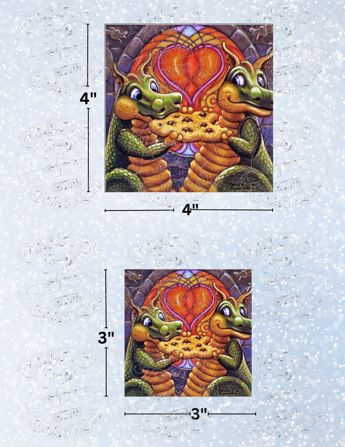 "It Tastes Better When We Share" by ©Randal Spangler Premium Decorative Release Papers for Diamond Painting