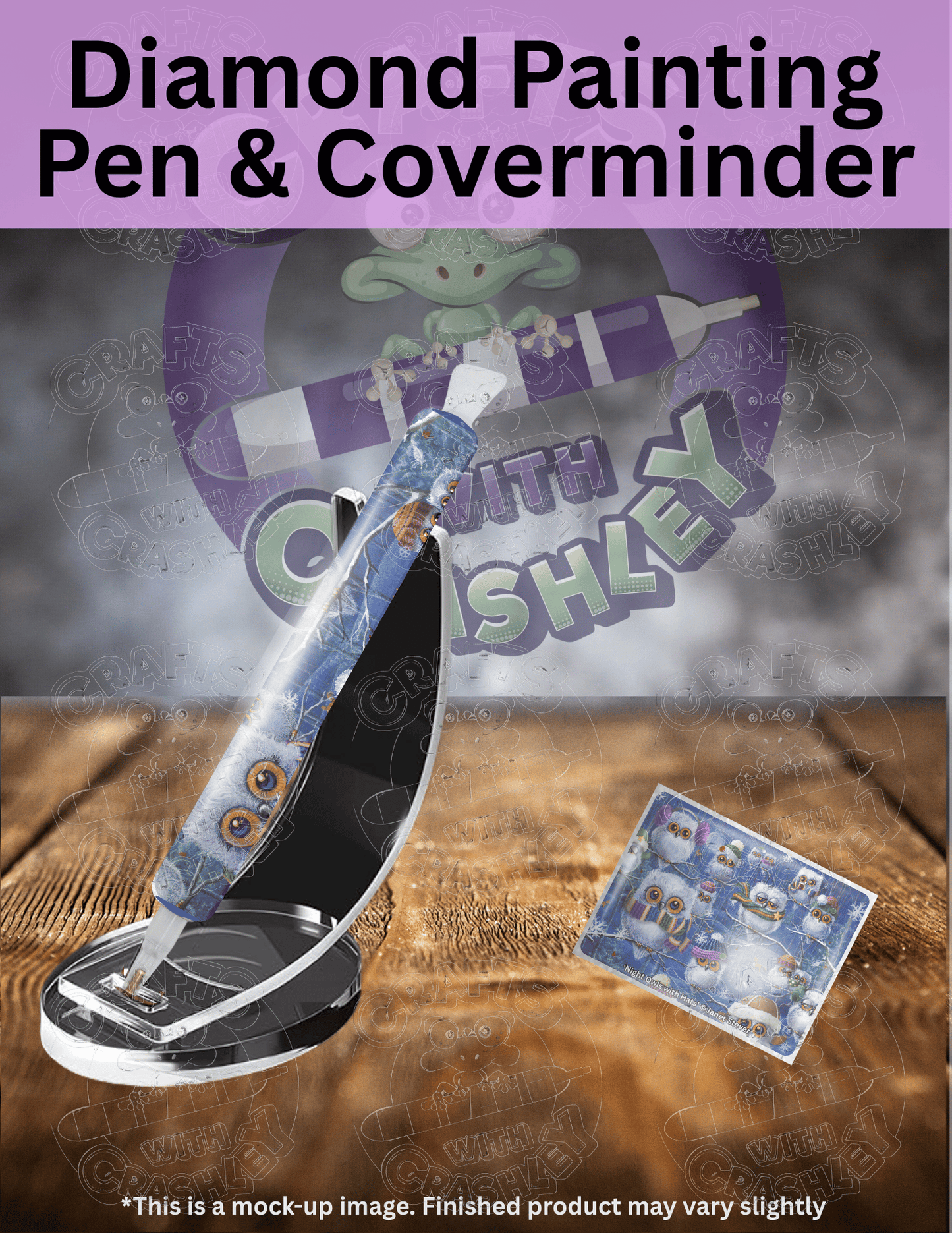 "Night Owls with Hats" by ©Janet Stever Premium Accessories for Diamond Painting