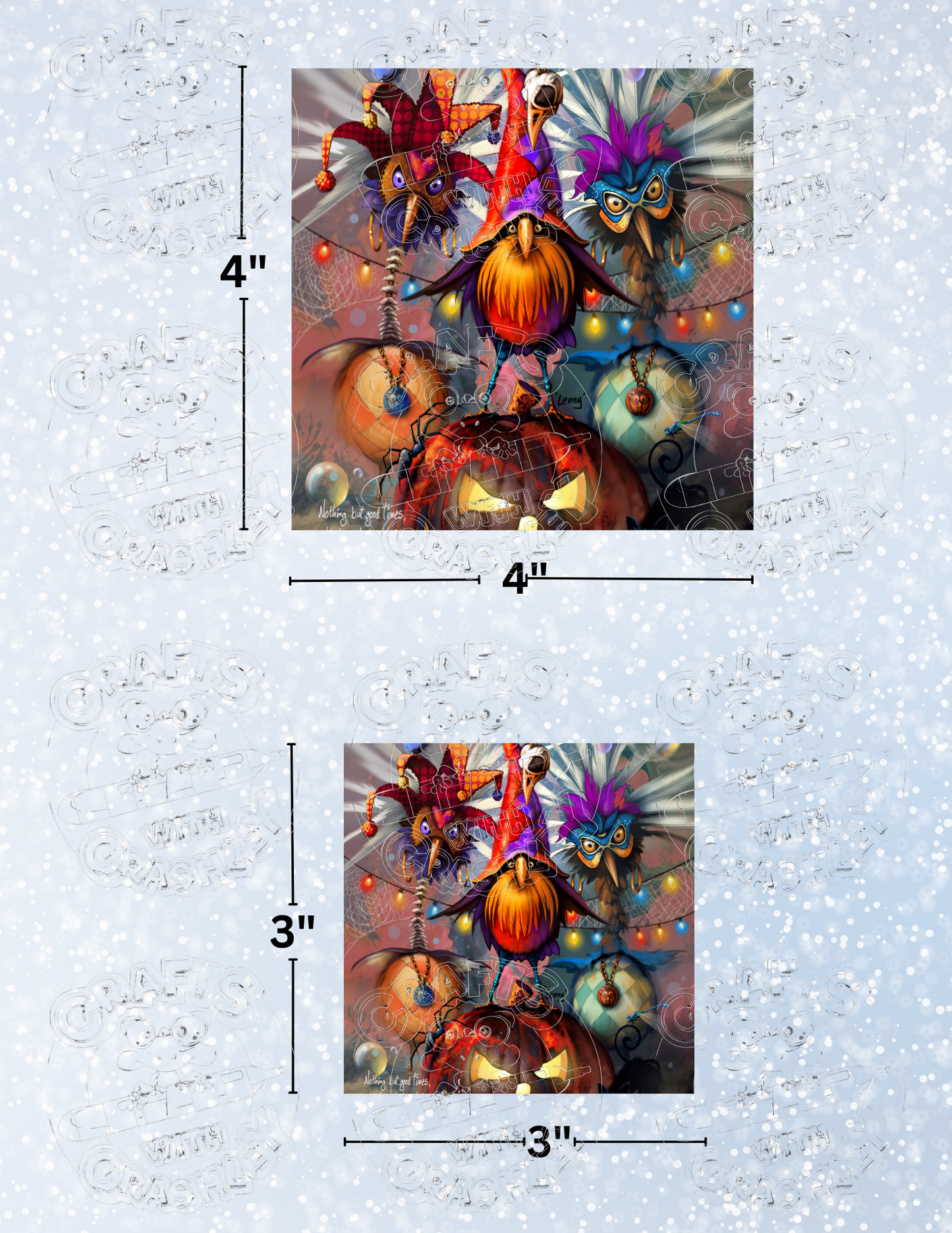 "Lenny... Pumpkin Master" by ©Richard Lorenz Premium Decorative Release Papers for Diamond Painting