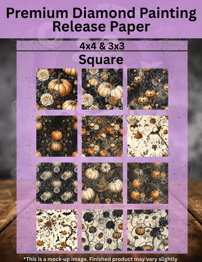 Vintage Halloween Combo Pack Premium Release Paper for Diamond Painting