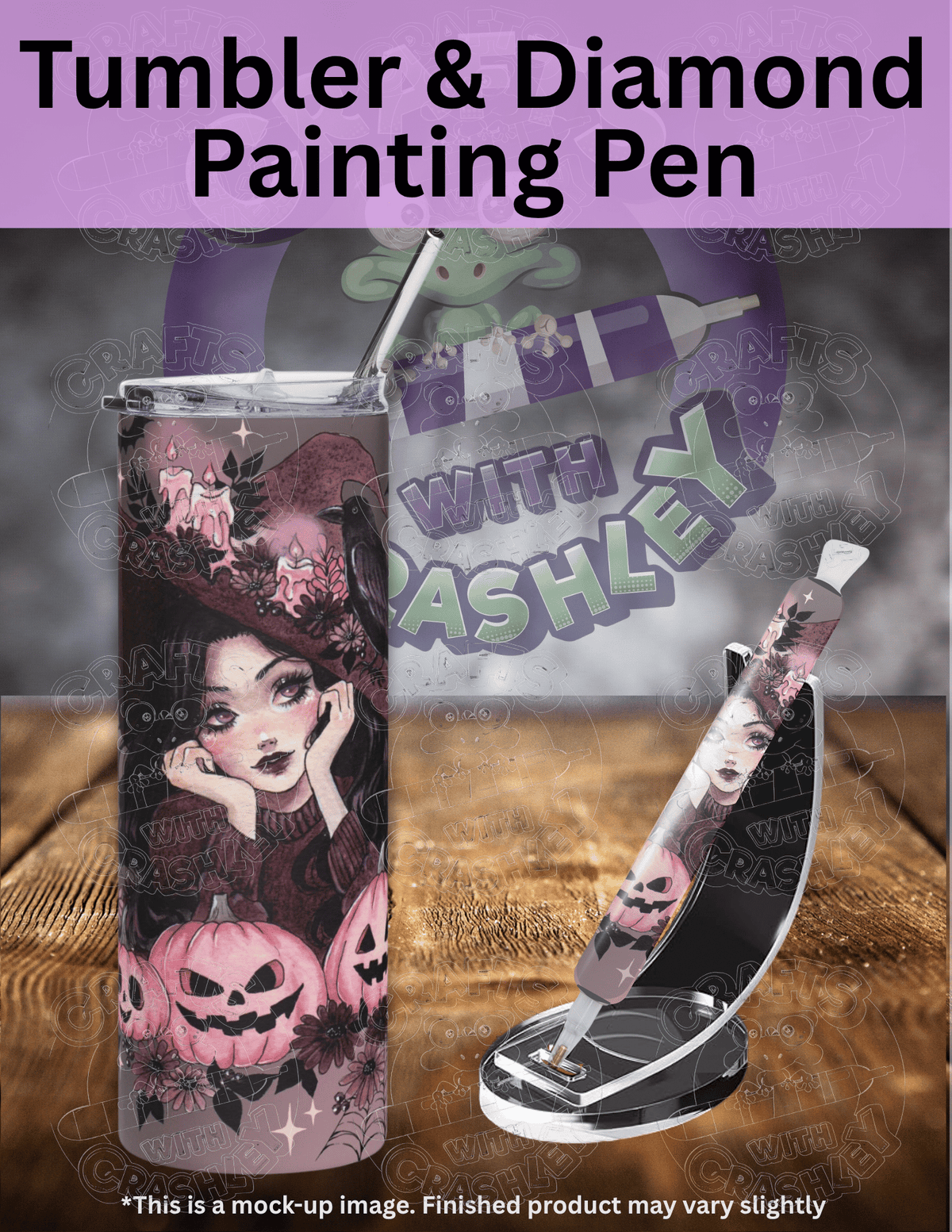 "Pink Halloween" by ©Aria Illustration Premium Accessories for Diamond Painting