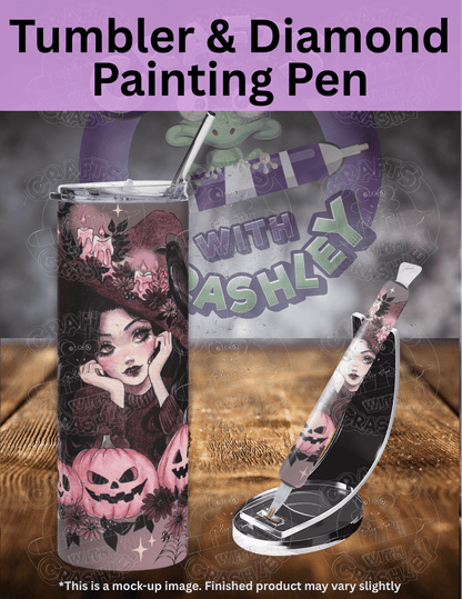 "Pink Halloween" by ©Aria Illustration Premium Accessories for Diamond Painting