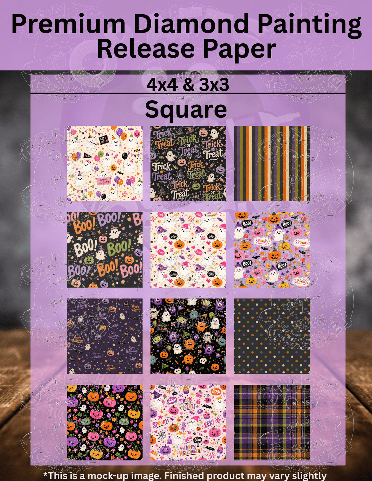 Halloween Time Combo Pack Premium Release Paper for Diamond Painting