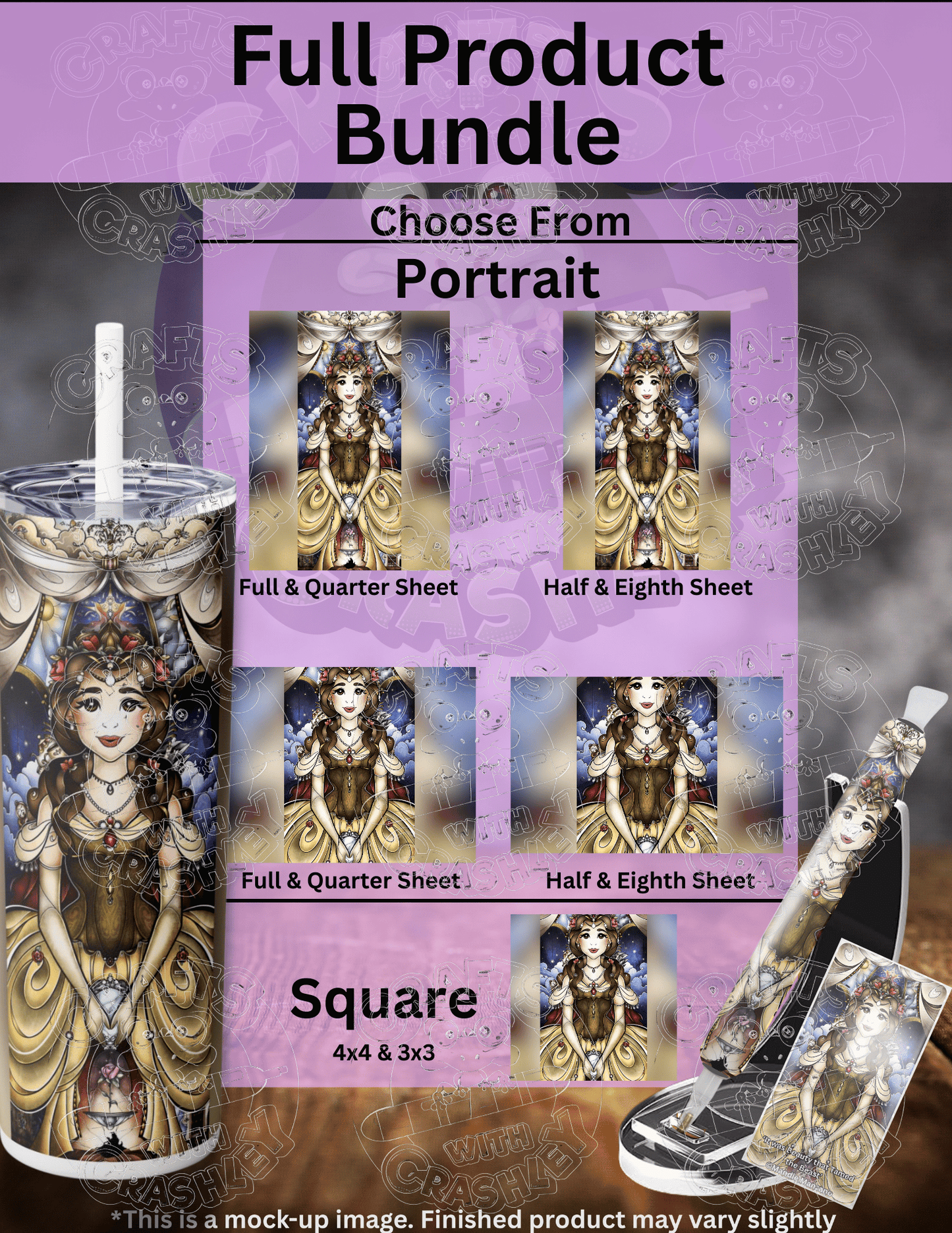 "It was Beauty that Tamed the Beast" by ©Mandie Manzano Premium Accessories for Diamond Painting