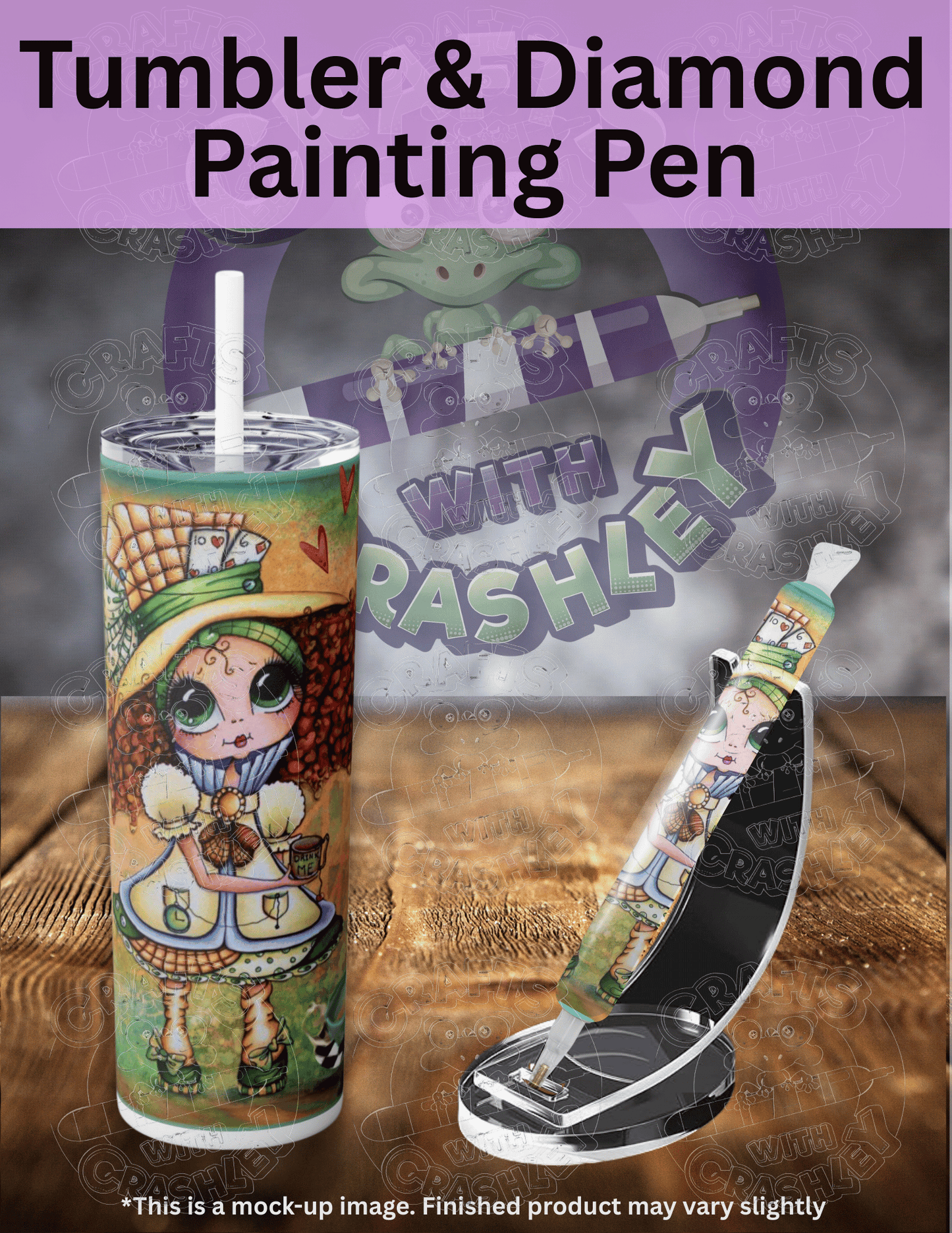 "Down the Rabbit Hole Mad Hatter Bestie" by ©Sherri Baldy Premium Accessories for Diamond Painting