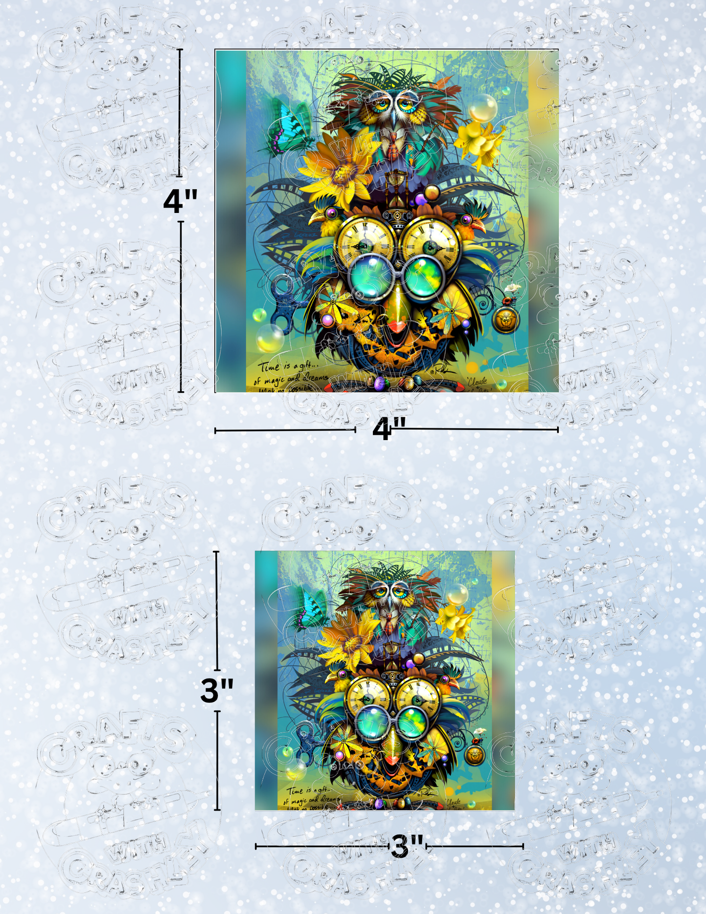 "Claude & Claudette" by ©Richard Lorenz Premium Decorative Release Papers for Diamond Painting