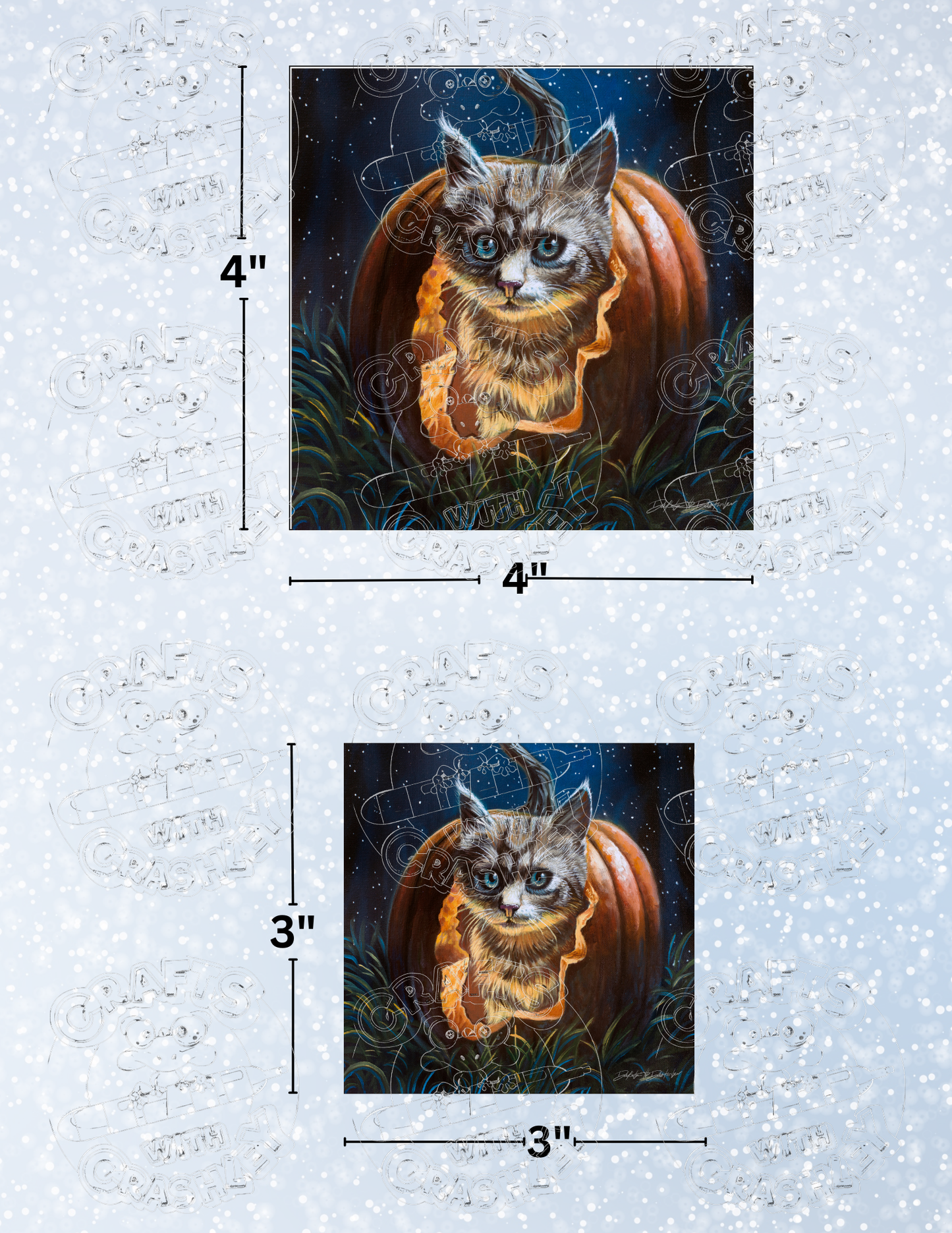 Product Bundle "Hungry Halloween Kitten" by ©Dakota Daetwiler