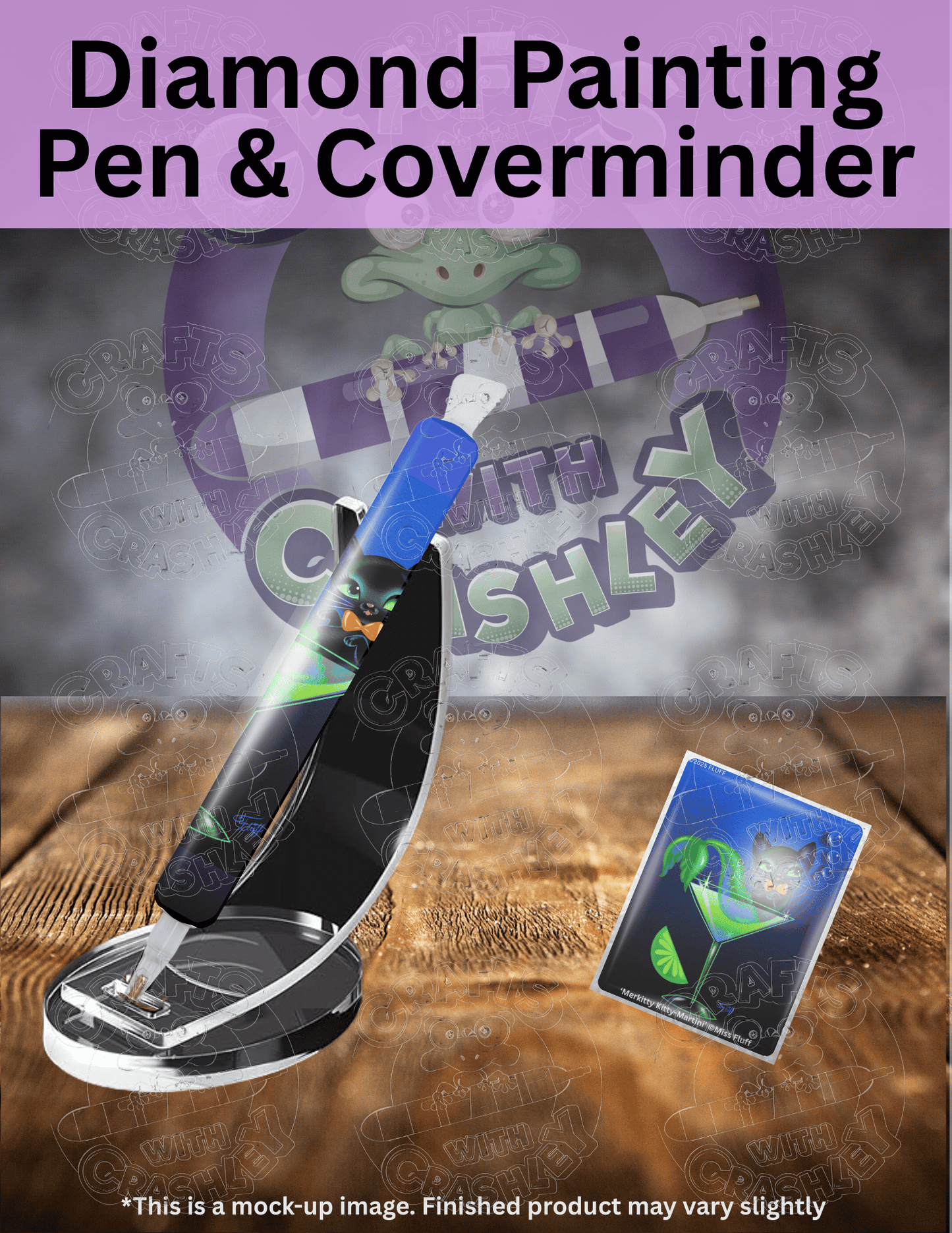 "Merkitty Kitty Martini" by ©Miss Fluff Premium Accessories for Diamond Painting