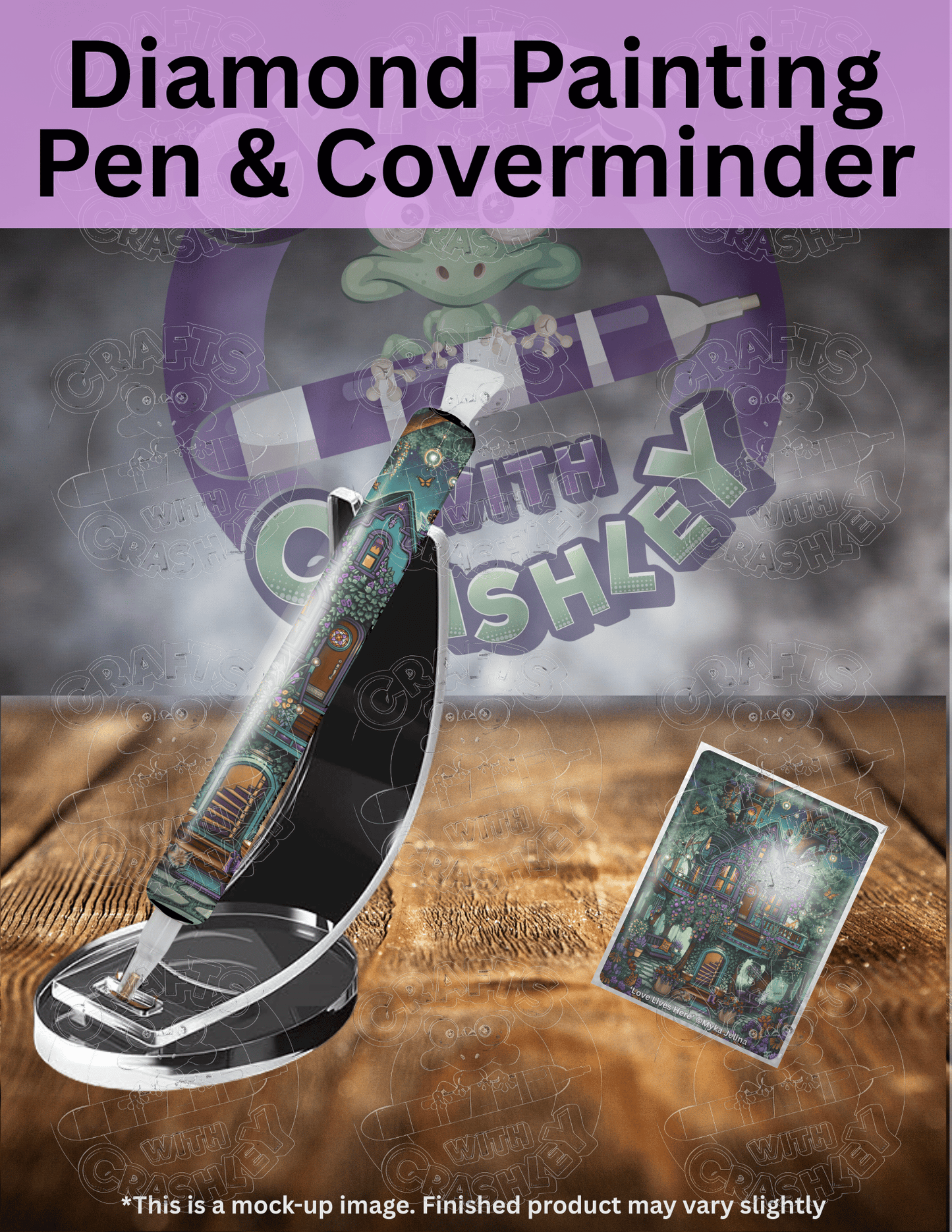 "Love Lives Here" by ©Myka Jelina Premium Accessories for Diamond Painting