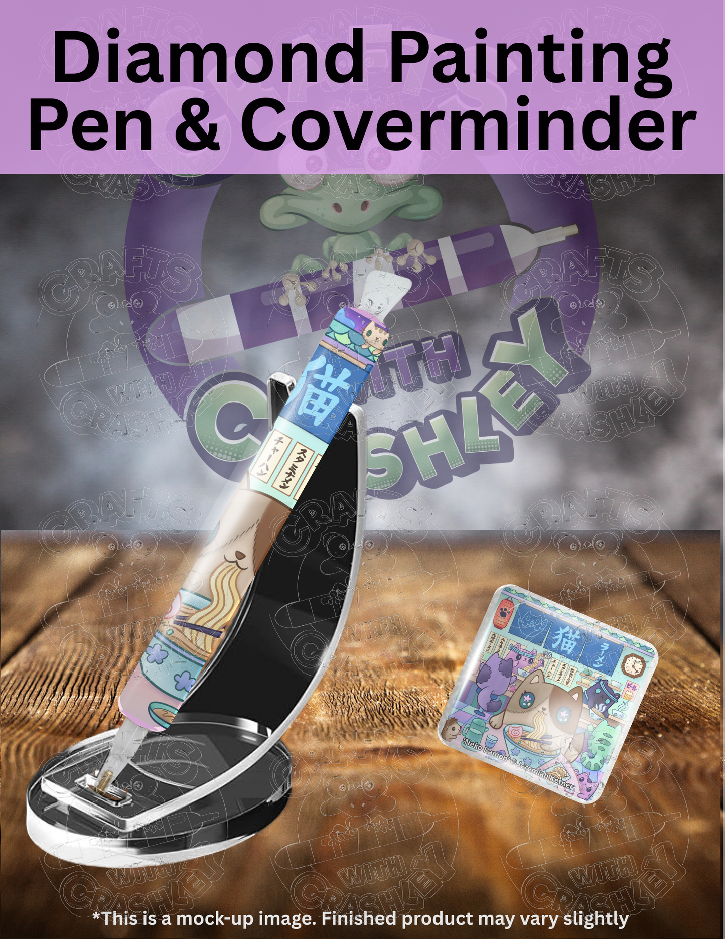 "Neko Ramen" by ©Jeremiah Ketner Premium Accessories for Diamond Painting