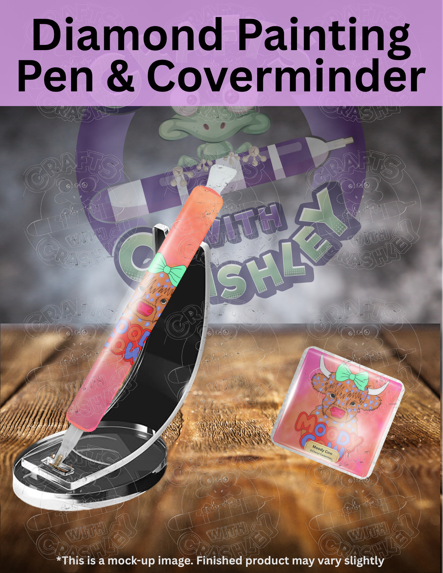 "Moody Cow" by ©Cheryl Carpenter Premium Accessories for Diamond Painting