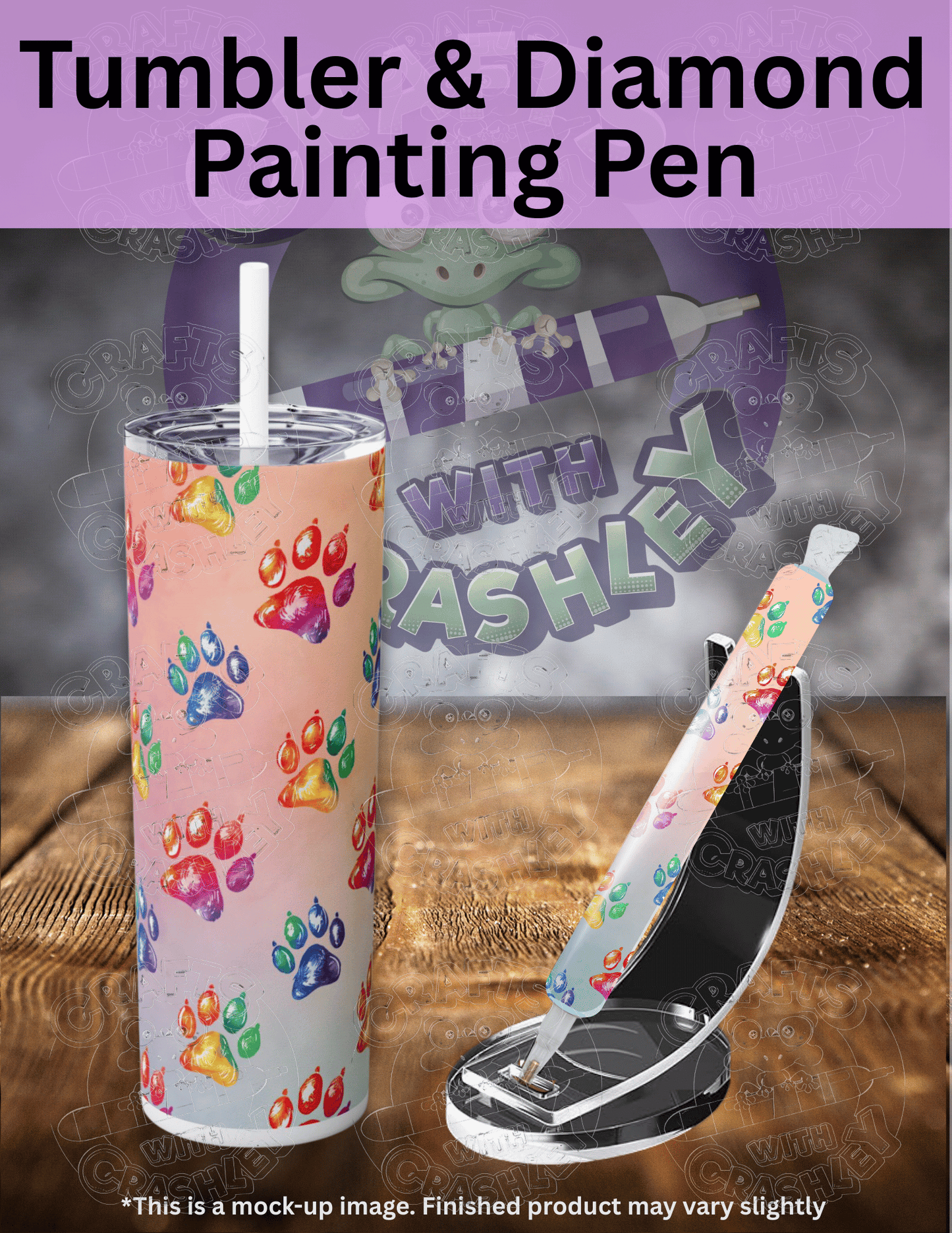 "Rainbow Paw Prints" Premium Accessories for Diamond Painting