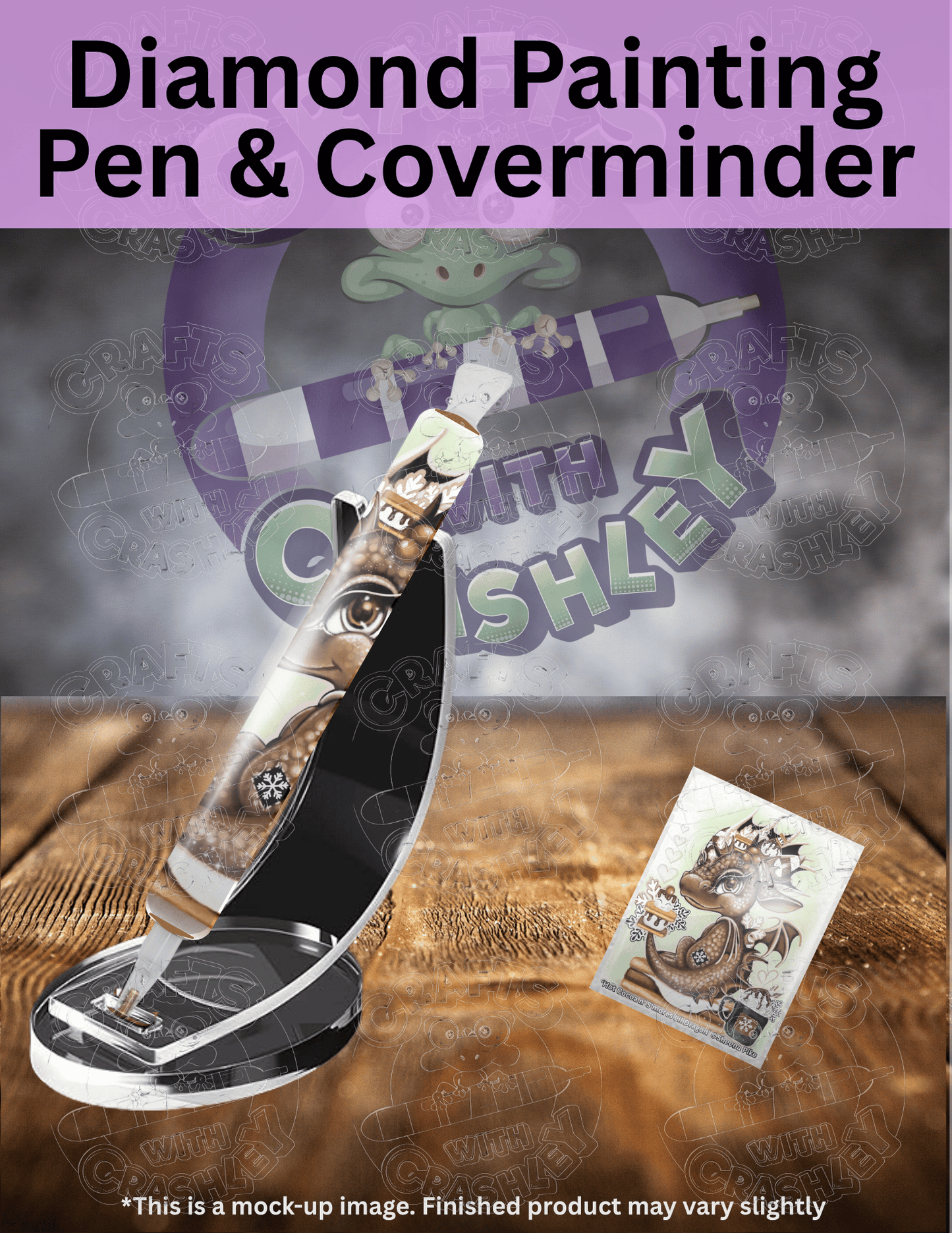 "Hot Cocoa n' S'mores Lil Dragon" by ©Sheena Pike Premium Accessories for Diamond Painting