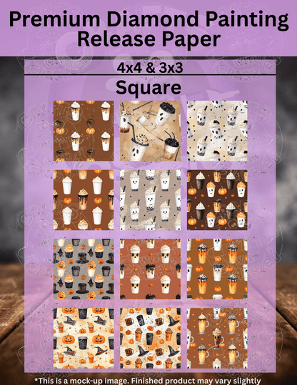 Halloween Drinks Combo Pack Premium Release Paper for Diamond Painting