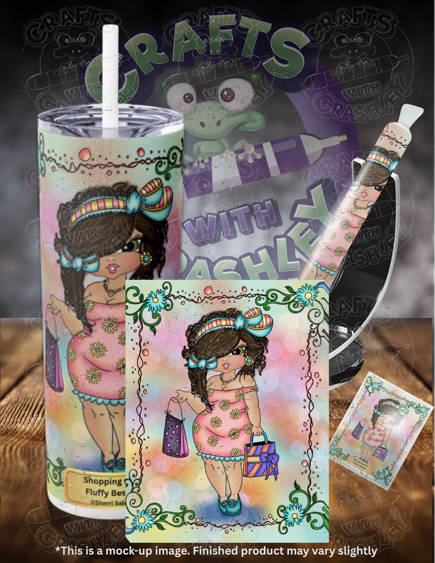 Product Bundle "Shopping Girl Fluffy Bestie" by ©Sherri Baldy