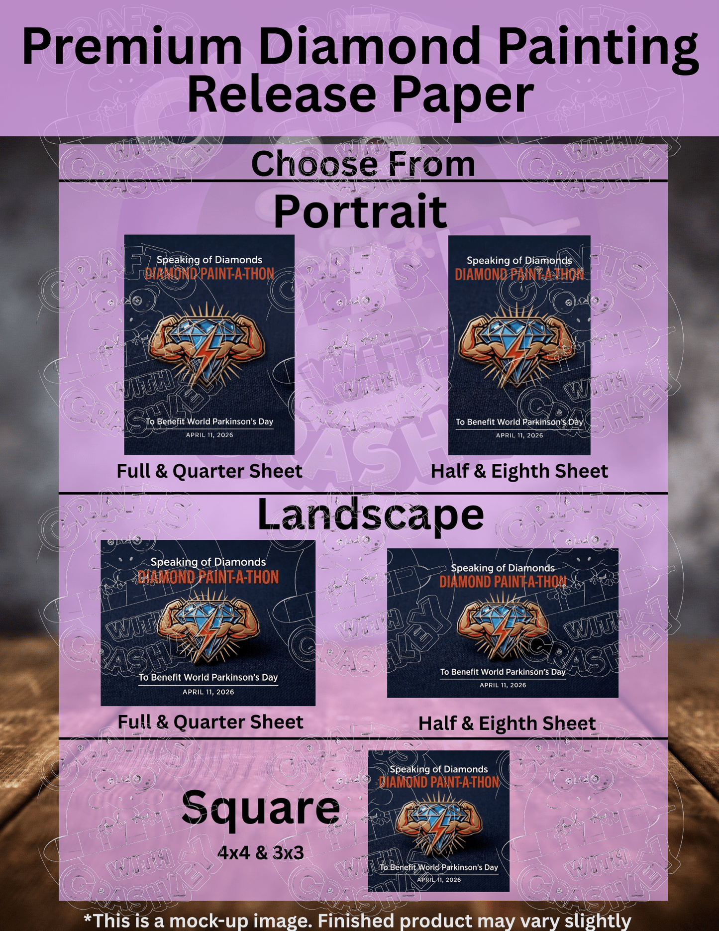 "Paint Away Parkinsons 2026" Premium Accessories for Diamond Painting