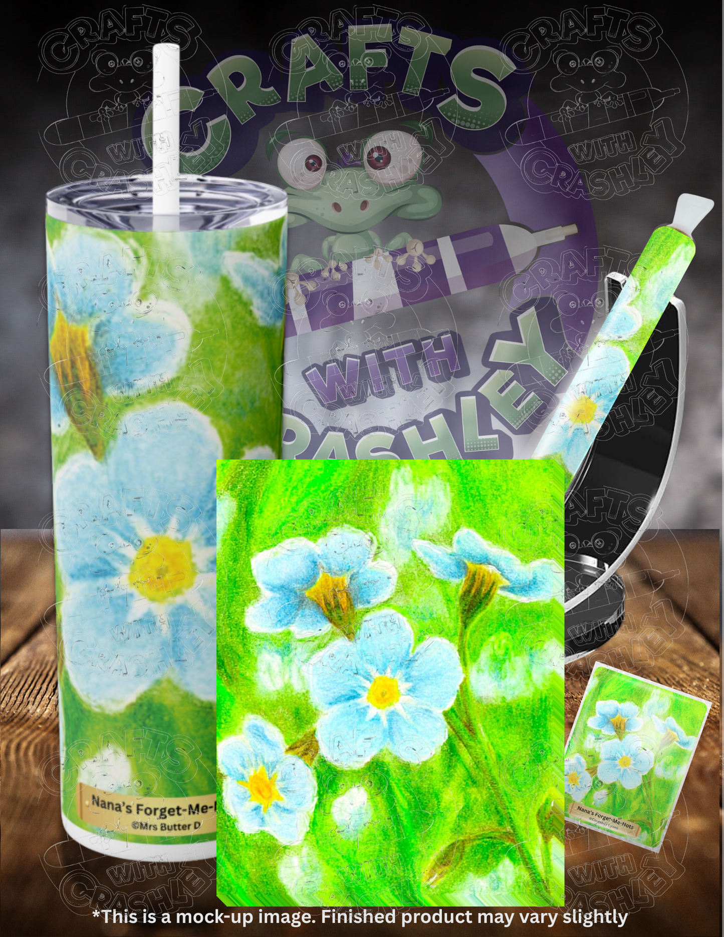 Product Bundle "Nana's Forget-Me-Nots" by ©Courtney Lyons