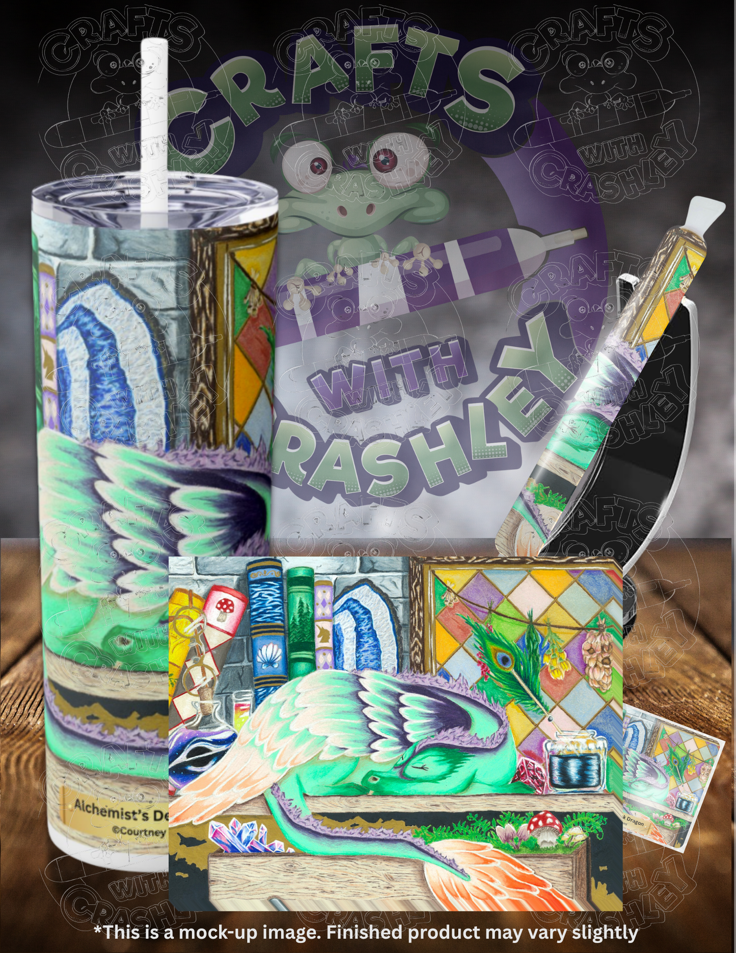 Product Bundle "Alchemist's Desk Dragon" by ©Courtney Lyons