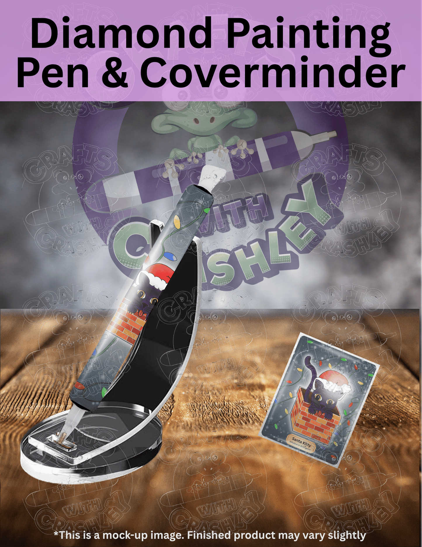 "Santa Kitty" by ©Kaleena Kollmeier Premium Accessories for Diamond Painting