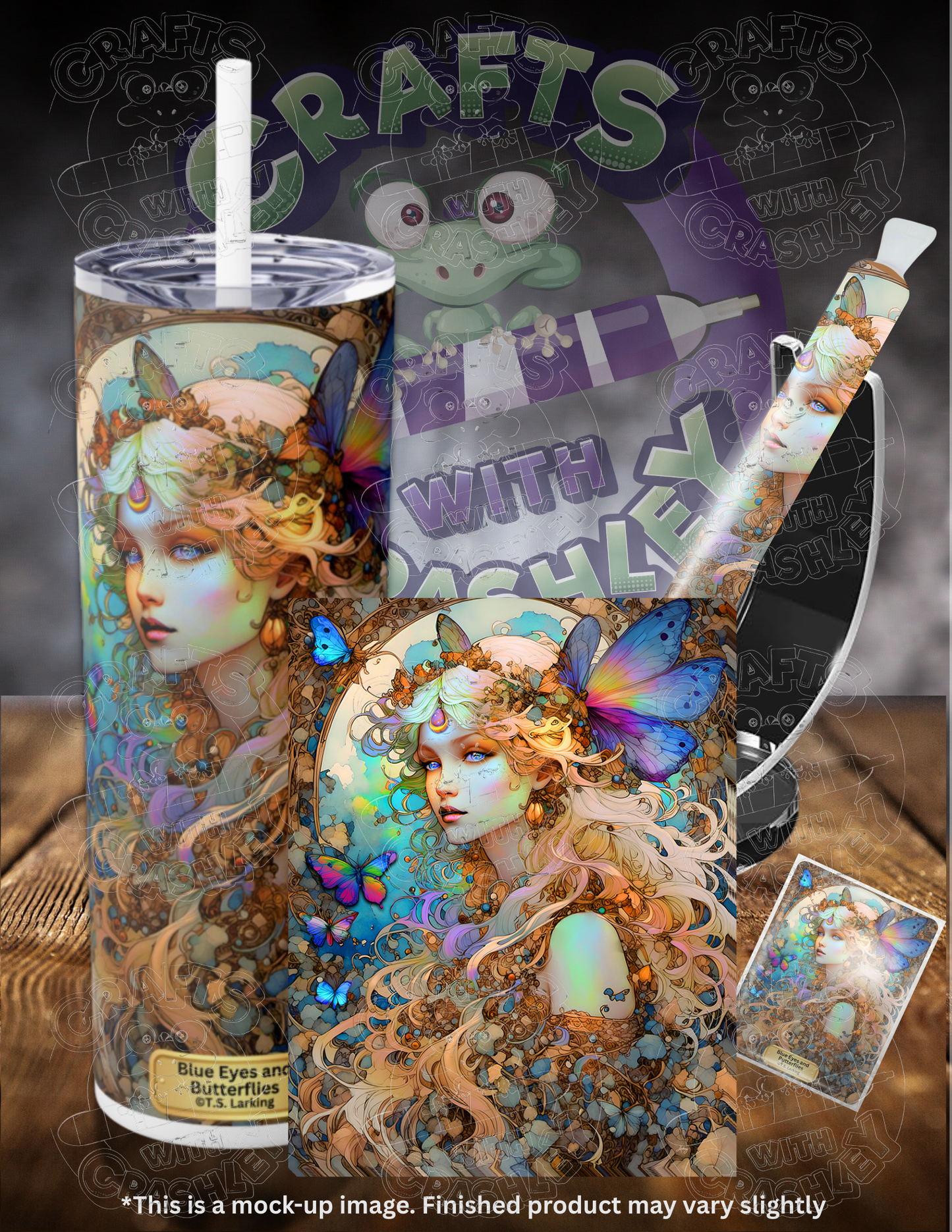 Product Bundle "Blue Eyes and Butterflies" by ©T.S. Larking