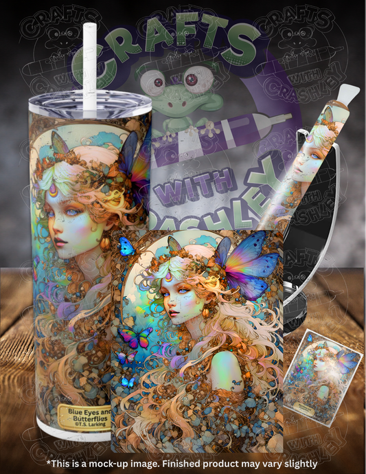 Product Bundle "Blue Eyes and Butterflies" by ©T.S. Larking