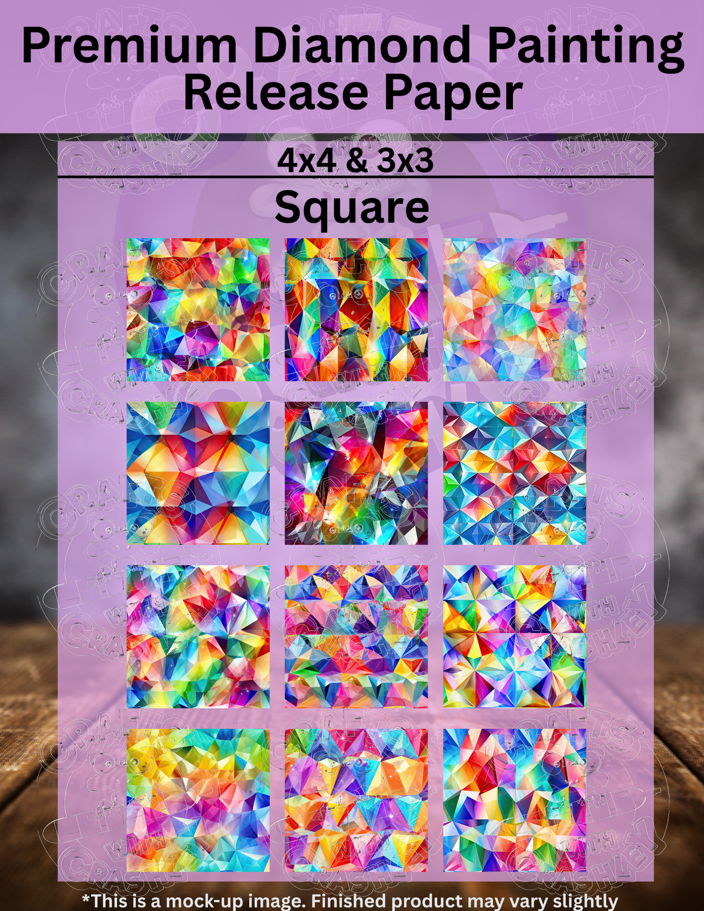 Rainbow Diamonds Combo Pack Premium Release Paper for Diamond Painting