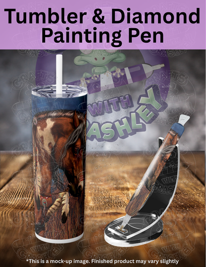 "War Pony" by ©Laurie Prindle Premium Accessories for Diamond Painting