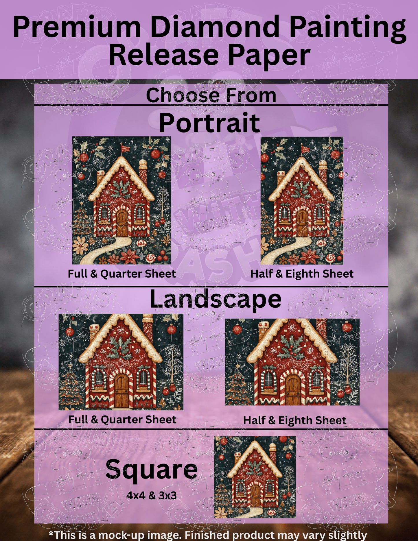 "Holly Jolly Gingerbread House" Premium Accessories for Diamond Painting