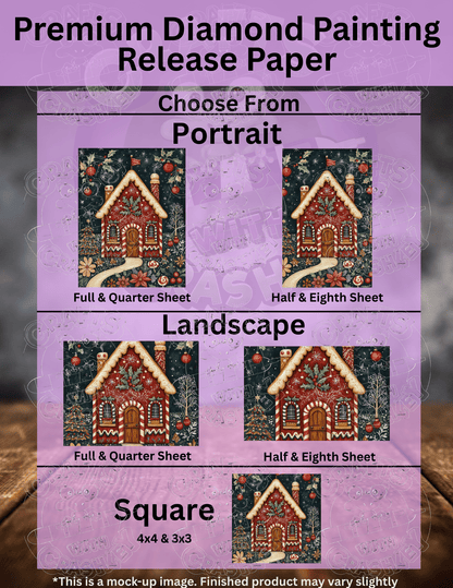 "Holly Jolly Gingerbread House" Premium Accessories for Diamond Painting