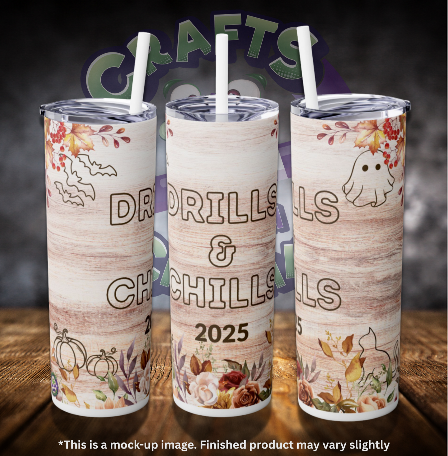 Drills and Chills 2025 20oz Skinny Tumbler