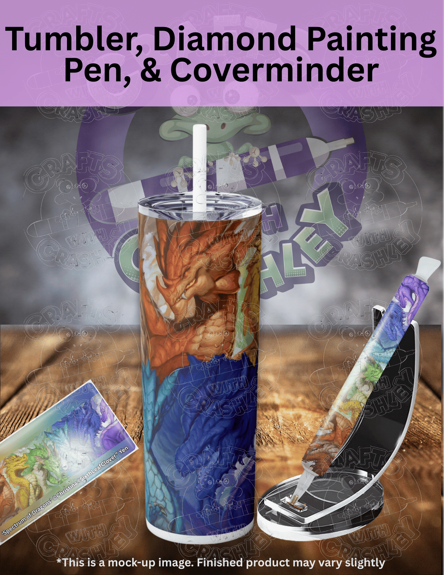 "Spectrum of Dragons" by ©Christina "SixthLeafClover" Yen Premium Accessories for Diamond Painting