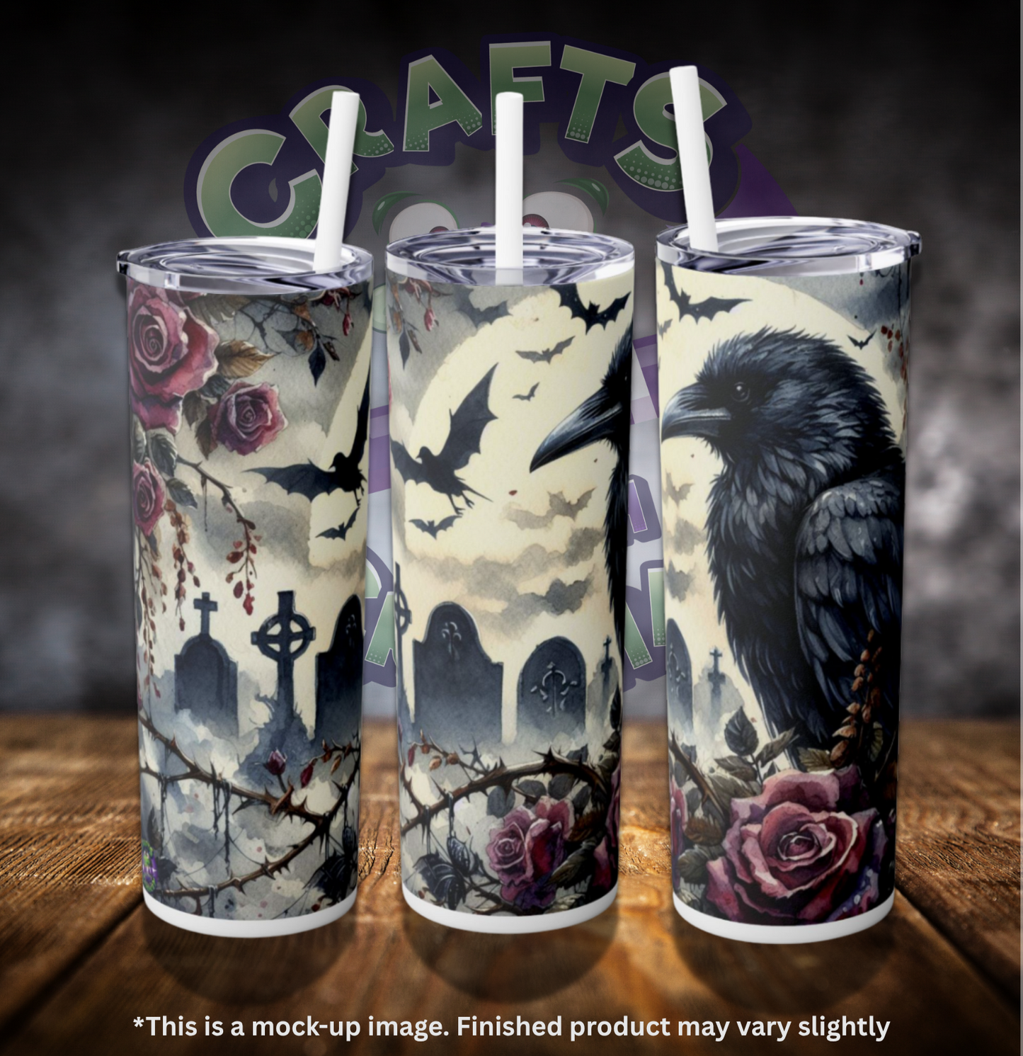 Gothic Graveyard 20oz Skinny Tumbler