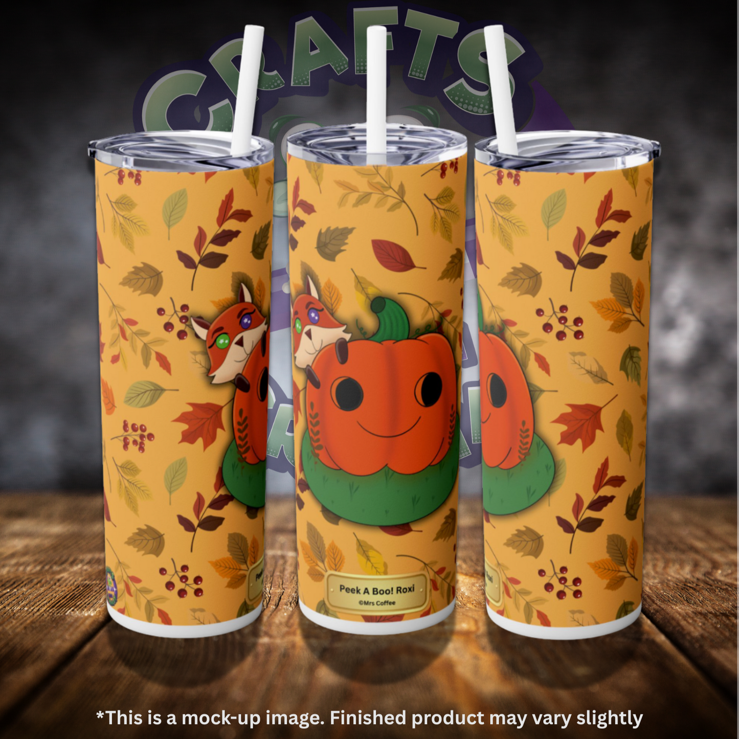 Peek A Boo! Roxi by ©Mrs Coffee 20oz Skinny Tumbler