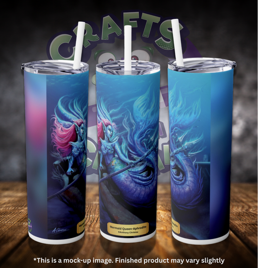 Mermaid Queen Aphrodite by ©Anthony Christou 20oz Skinny Tumbler