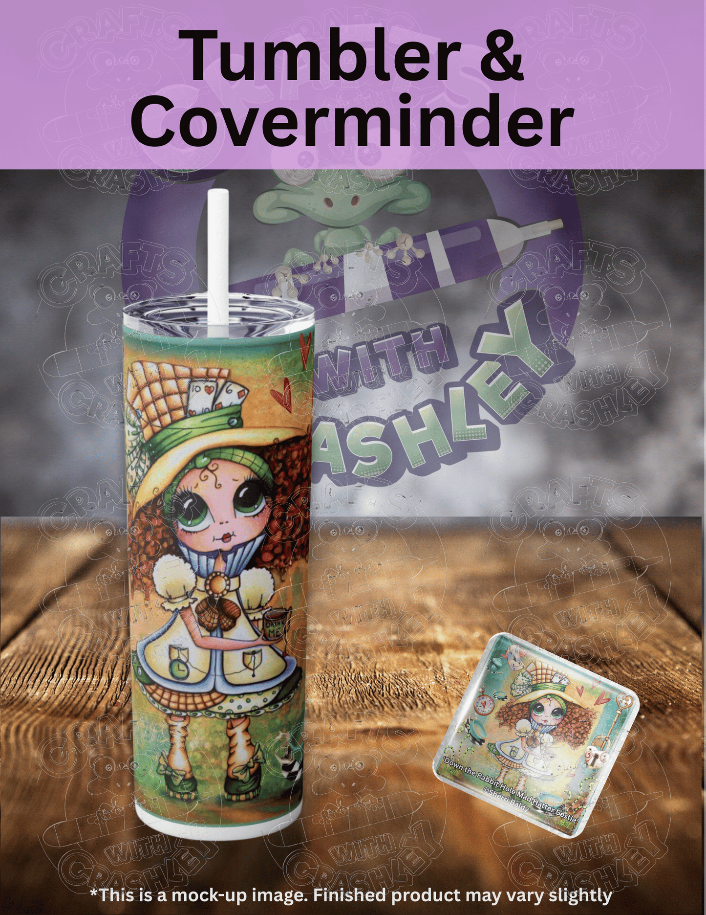 "Down the Rabbit Hole Mad Hatter Bestie" by ©Sherri Baldy Premium Accessories for Diamond Painting