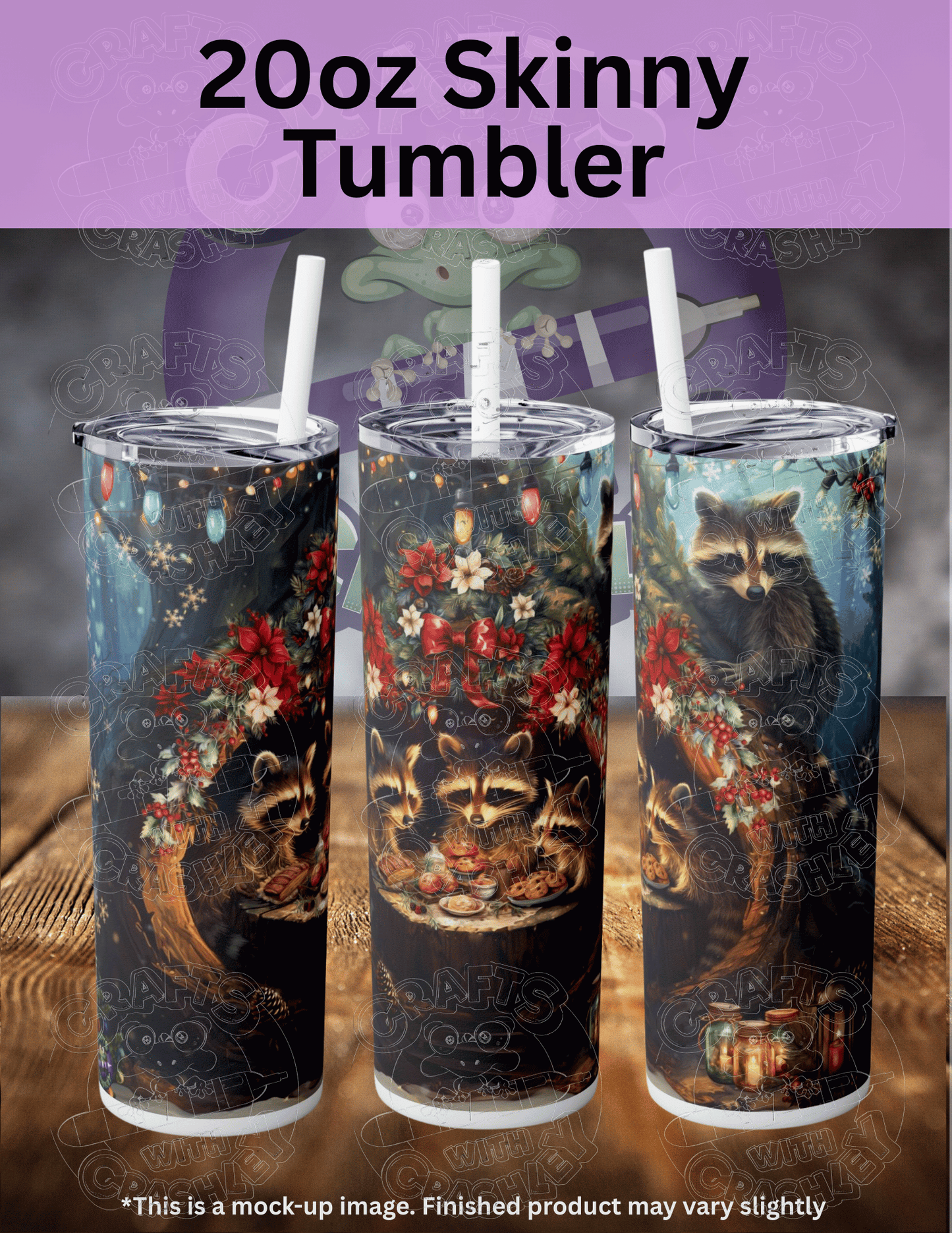 "Raccoon Christmas" by ©Claudia McKinney Premium Accessories for Diamond Painting