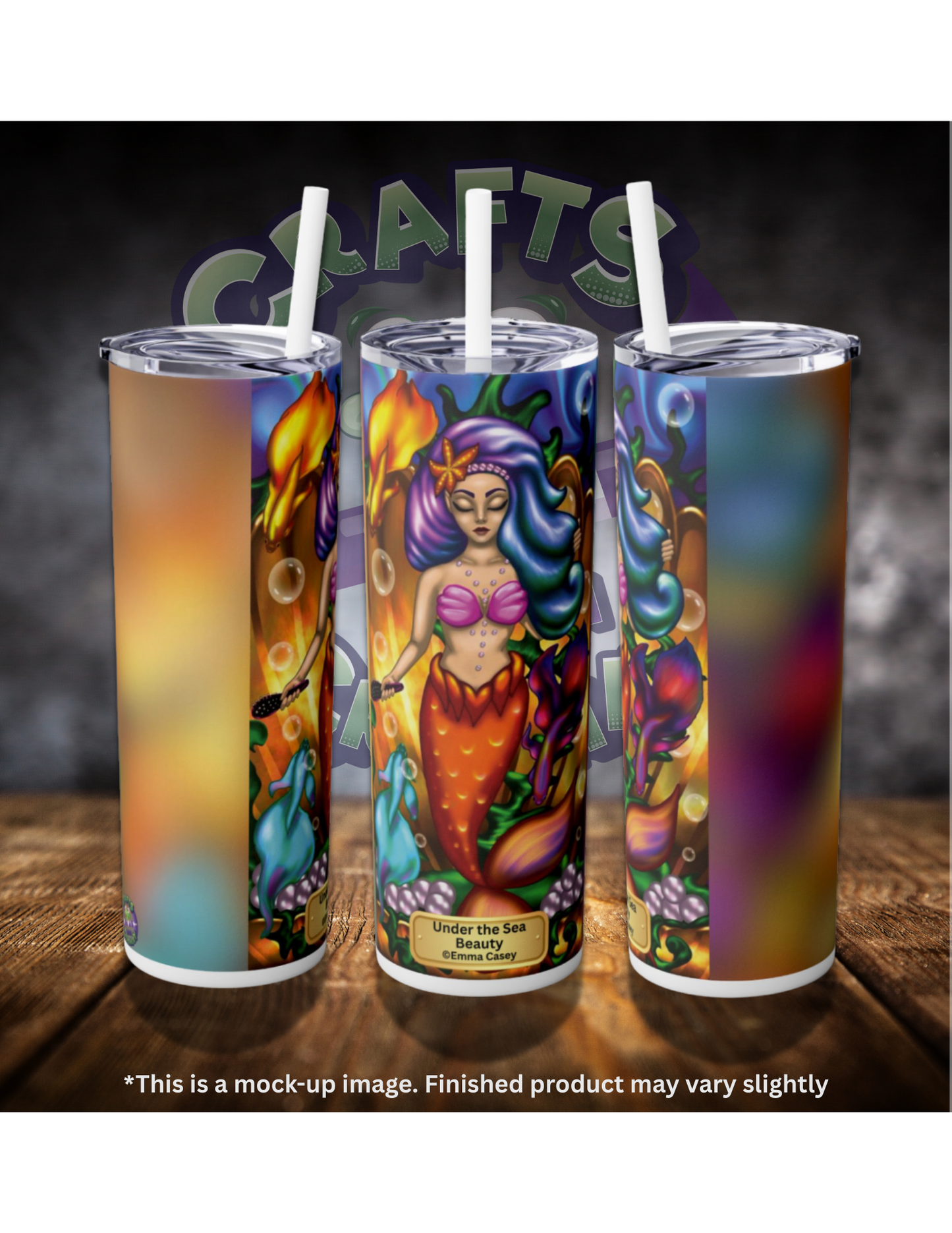 Under the Sea Beauty by ©Emma Casey 20oz Skinny Tumbler