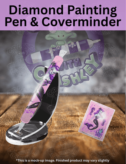 "Purple Haired Mermaid" by ©Miss Fluff Premium Accessories for Diamond Painting