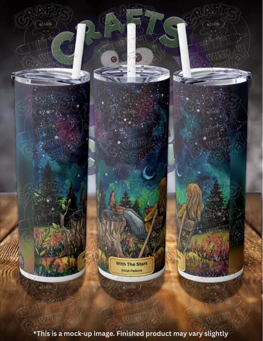 With the Stars by ©Kat Fedora 20oz Skinny Tumbler