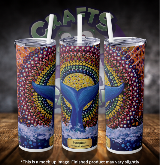 Sunsplash by ©Deborah Malcolm 20oz Skinny Tumbler